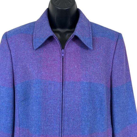 TRIONA DESIGN DONEGAL HANDWOVEN IRELAND WOOL ZIPPERED JACKET - Picture 2 of 12